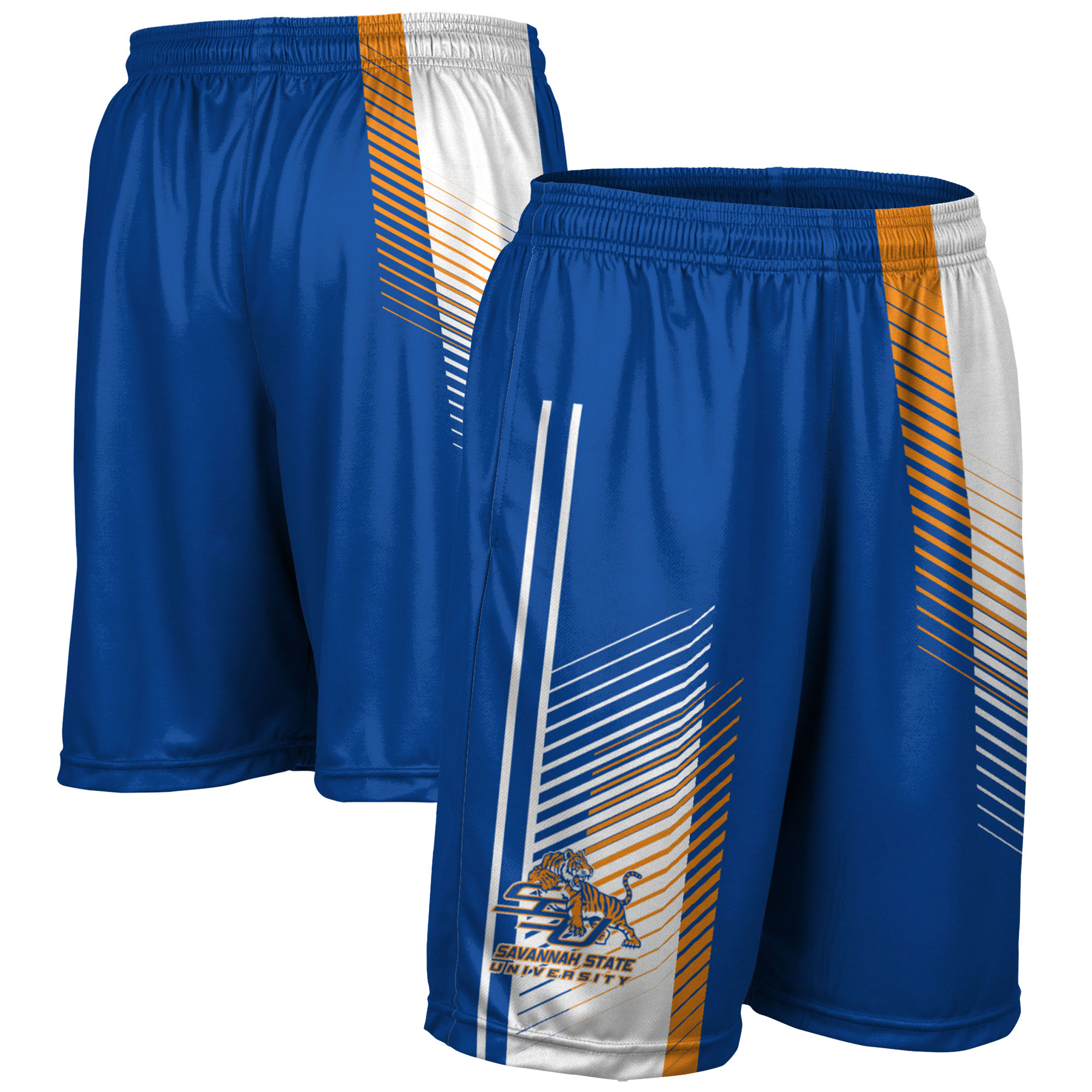Men's Blue Savannah State Tigers Pocketed Shorts