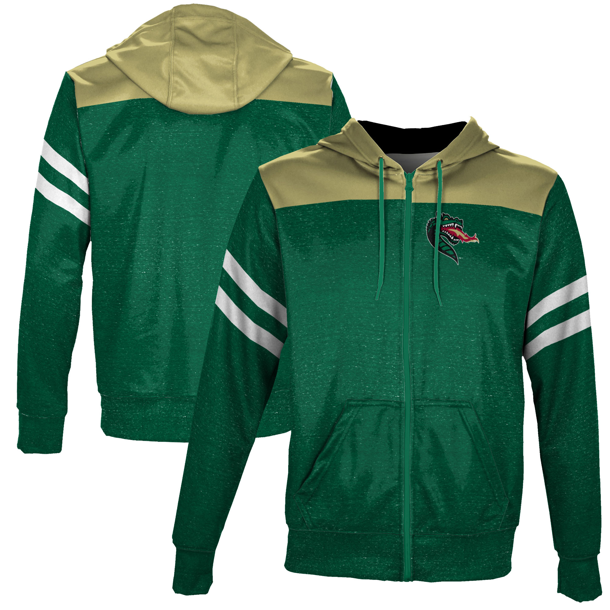 Men's Green UAB Blazers Full-Zip Hoodie - Image 2