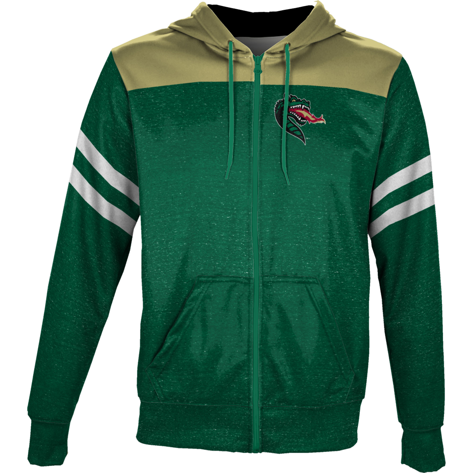 Men's Green UAB Blazers Full-Zip Hoodie - Image 3