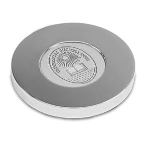Silver Bucknell Bison Paperweight