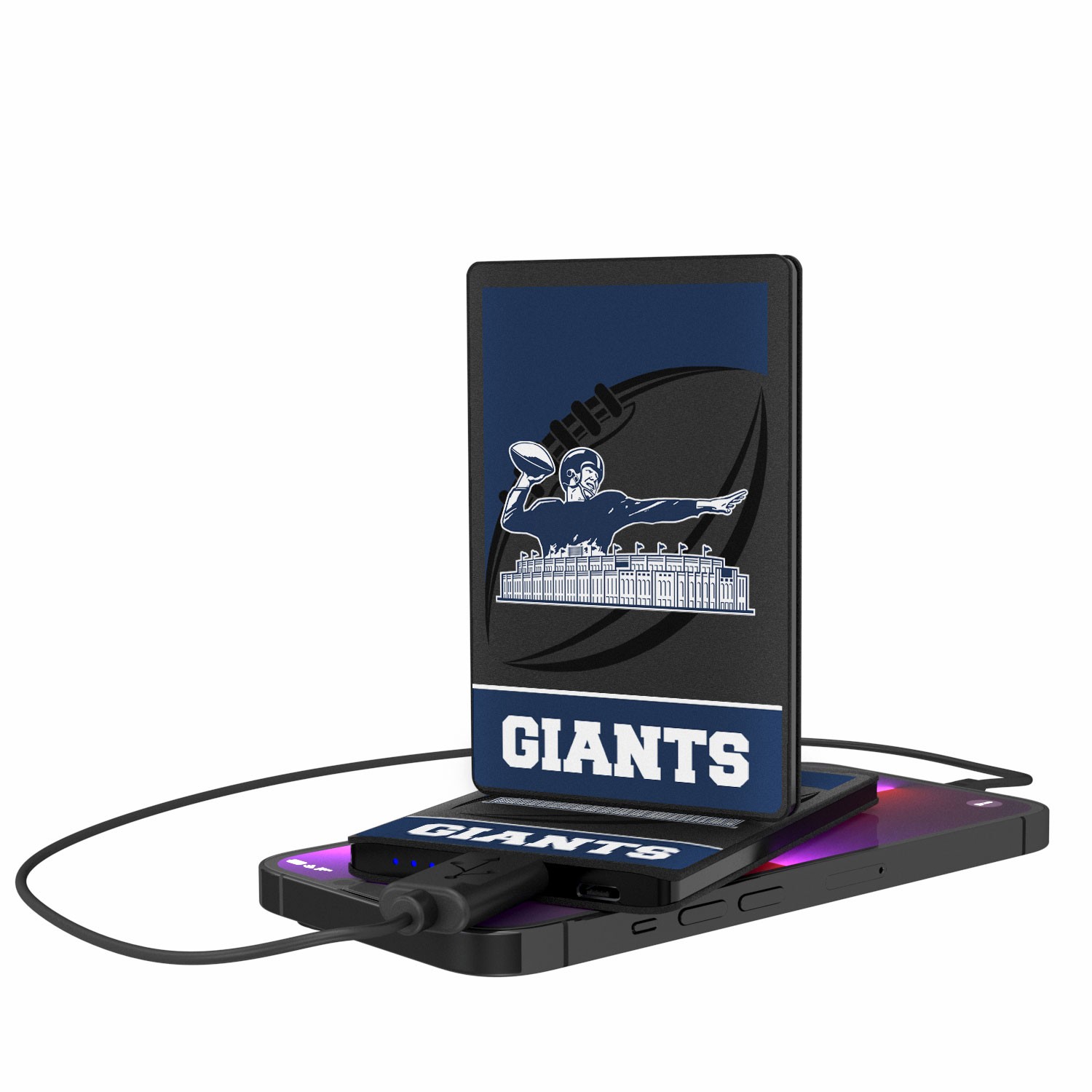 New York Giants 2500 mAh Passtime Design Credit Card Powerbank