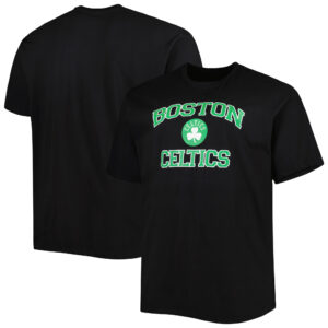 Men's Black Boston Celtics Big & Tall Heart & Soul T-Shirt