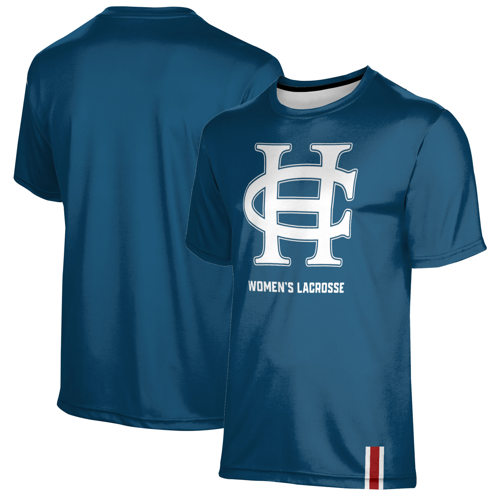 Men's ProSphere Blue Hanover Panthers Women's Lacrosse Logo Stripe T-Shirt