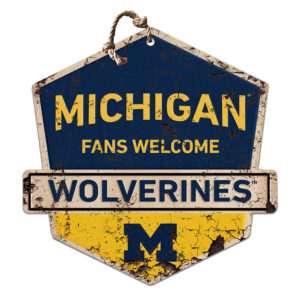 Michigan Wolverines Fans Welcome Sign