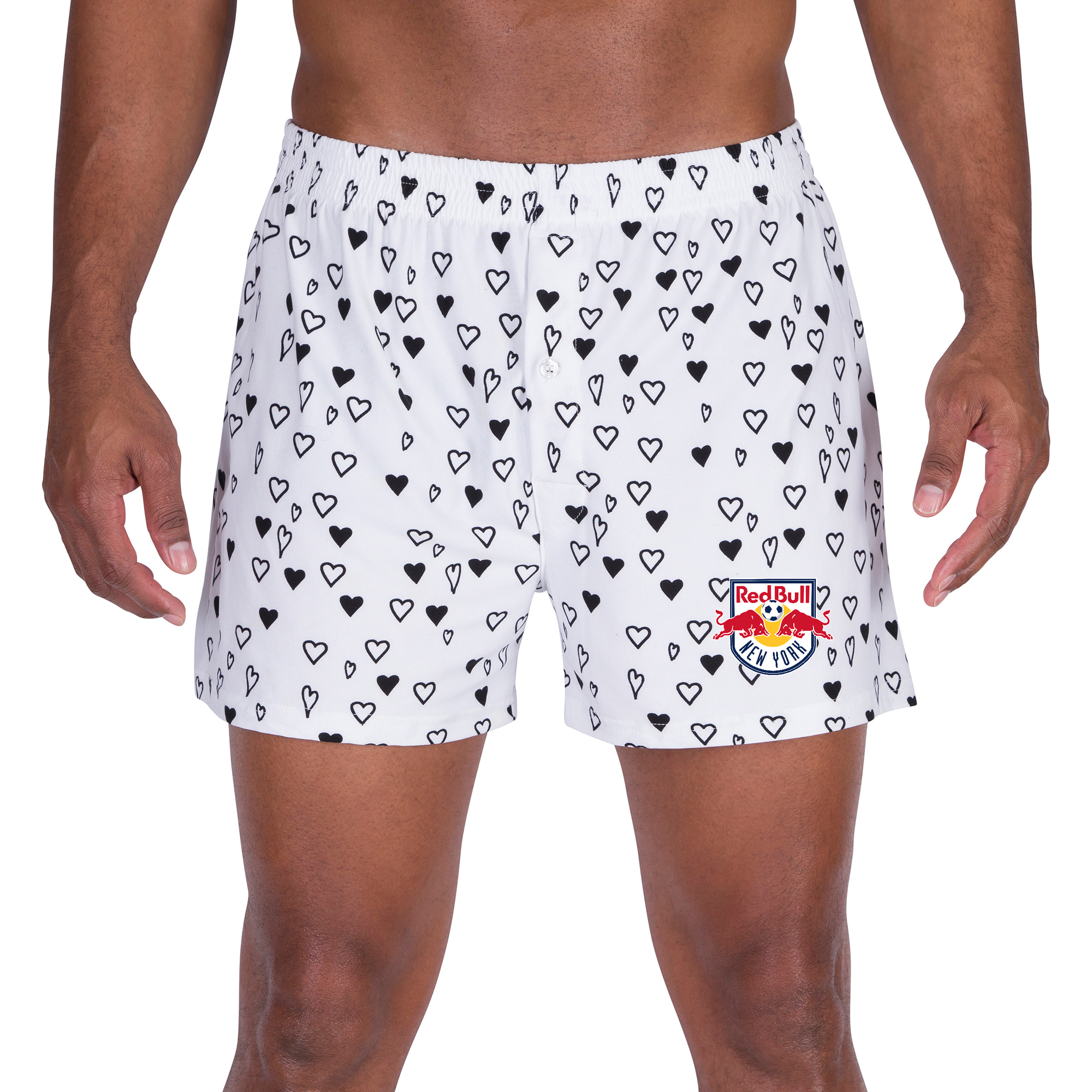 Men's Concepts Sport White New York Red Bulls Epiphany All Over Print Knit Boxers