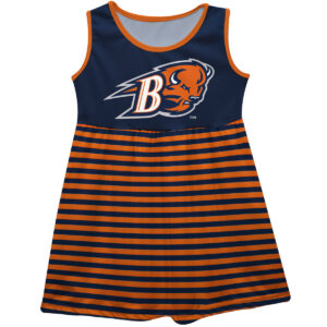 Girls Infant Navy Bucknell Bison Tank Top Dress