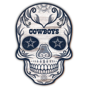 Dallas Cowboys 12'' Sugar Skull Sign