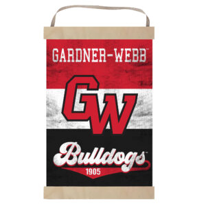 Gardner-Webb Bulldogs 12'' x 20'' Retro Logo Banner Sign
