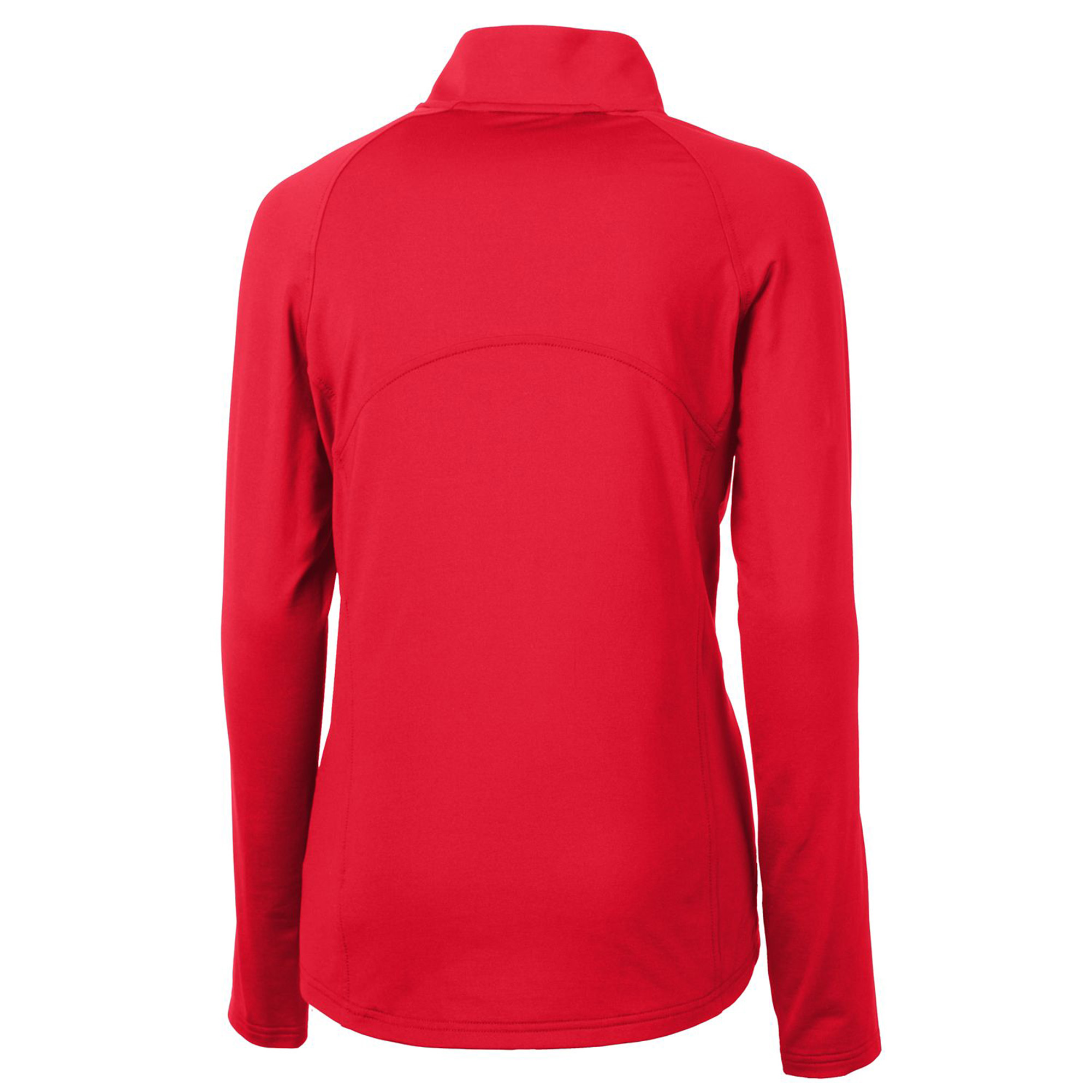 Women's Cutter & Buck Red Buffalo Bills Throwback Logo Adapt Eco Knit Stretch Recycled Half-Zip Pullover Top - Image 7