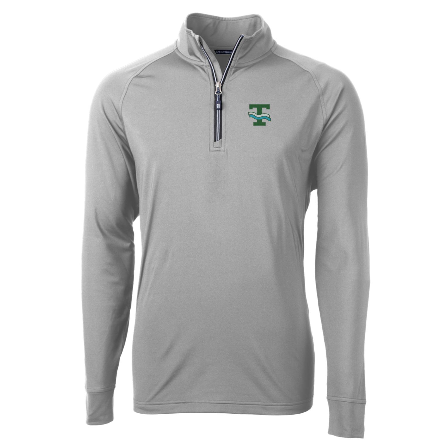 Men's Cutter & Buck Black Kansas City Chiefs Helmet Roam Eco Half-Zip Recycled Pullover Hoodie - Image 3