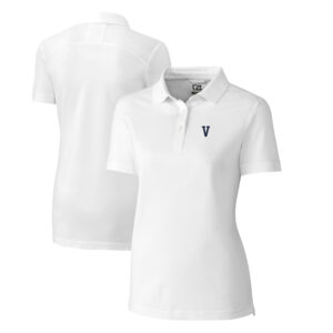 Women's Cutter & Buck White Villanova Wildcats Advantage Tri-Blend Pique Polo