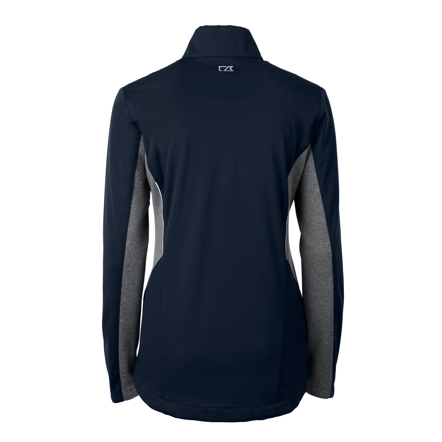 Women's Cutter & Buck Navy Northern Arizona Lumberjacks Vault Navigate Softshell Full-Zip Jacket - Image 4