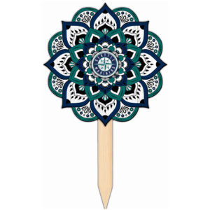 Seattle Mariners 18'' x 12'' Mandala Yard Stake