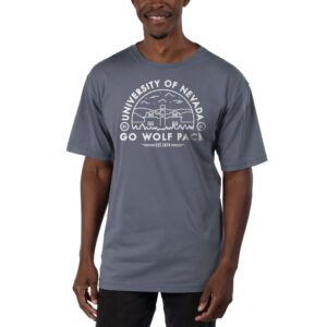 Men's Uscape Apparel Blue Nevada Wolf Pack Garment Dyed T-Shirt