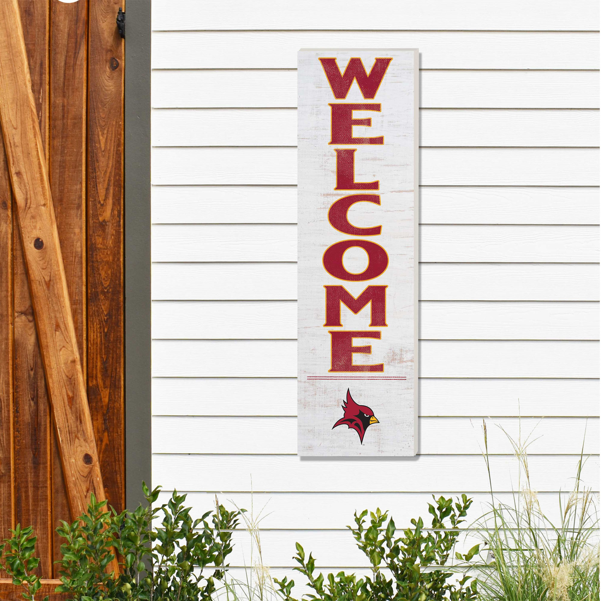 St. John Fisher Cardinals 10'' x 35'' Indoor/Outdoor Welcome Sign - Image 3