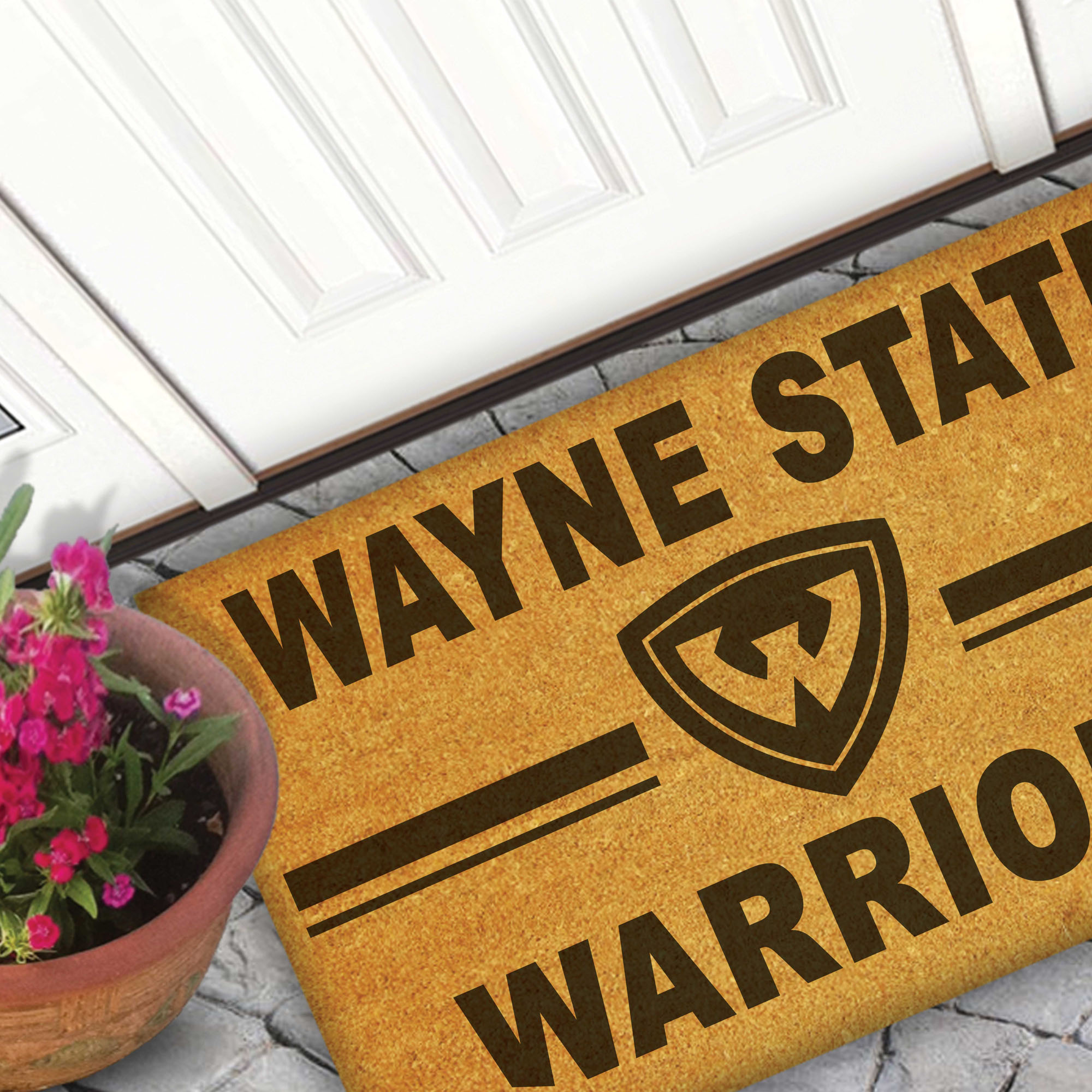 Wayne State Warriors 18" x 30" Team Logo Doormat - Image 5