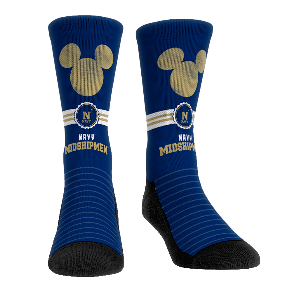 Unisex Rock Em Socks Navy Midshipmen Disney Three-Pack Crew Socks - Image 9