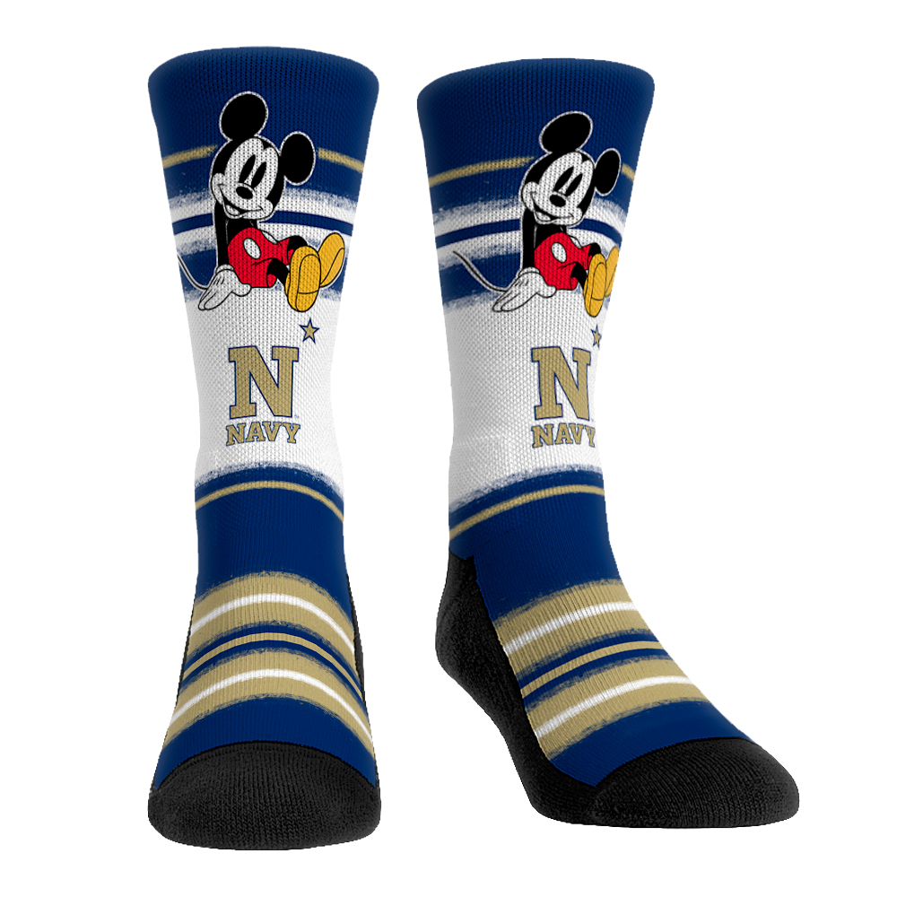 Unisex Rock Em Socks Navy Midshipmen Disney Three-Pack Crew Socks - Image 10