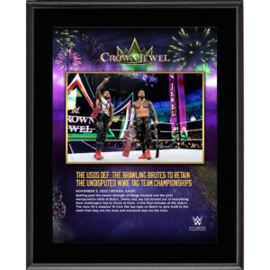 The Usos 10.5" x 13" 2022 Crown Jewel Sublimated Plaque