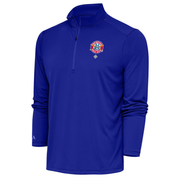 Men's Antigua Royal Memphis Red Sox Tribute Quarter-Zip Pullover Top