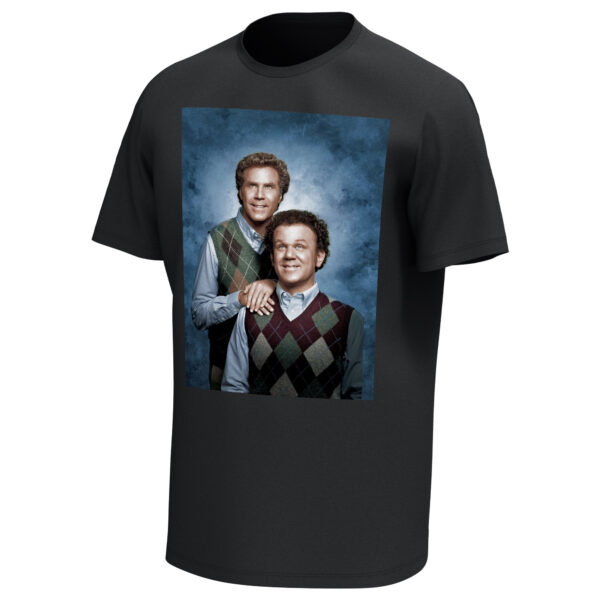 Men's Black Step Brothers Portrait Graphic T-Shirt - Image 6