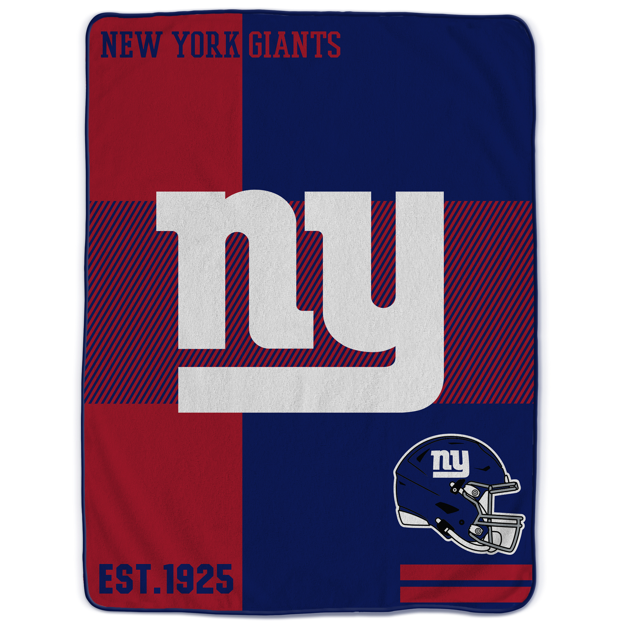 Pegasus New York Giants 60" x 80" Sherpa Throw Blanket - Image 2