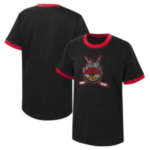 Youth Black Chicago Blackhawks Ice City T-Shirt