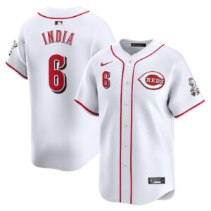 Men's Nike Jonathan India White Cincinnati Reds Home Limited Player Jersey