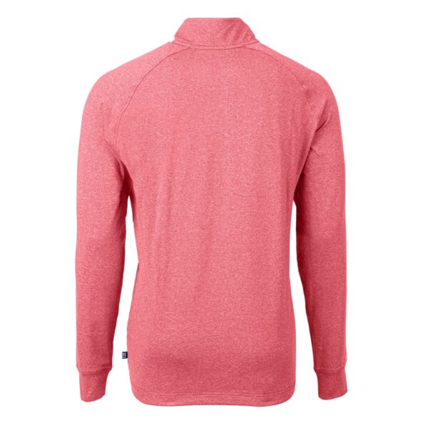 Men's Cutter & Buck  Heather Red Tennessee Titans  Big & Tall Adapt Eco Knit Quarter-Zip Pullover Top - Image 7