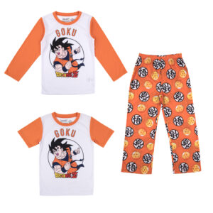 Youth Goku Orange Dragon Ball Z Long Sleeve T-Shirt & Pants Sleepwear Set