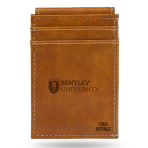 Brown Bentley Falcons Personalized Front Pocket Wallet