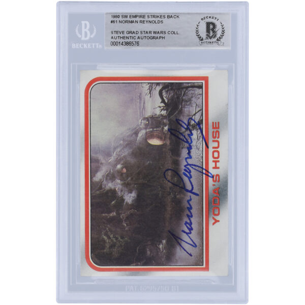 Norman Reynolds Star Wars Autographed 1980 Topps The Empire Strikes Back #61 BAS Authenticated Card