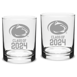 Penn State Nittany Lions Class of 2024 14oz. 2-Piece Classic Double Old-Fashioned Glass Set