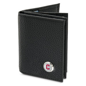 Men's  Black Cleveland Guardians Business Card Wallet