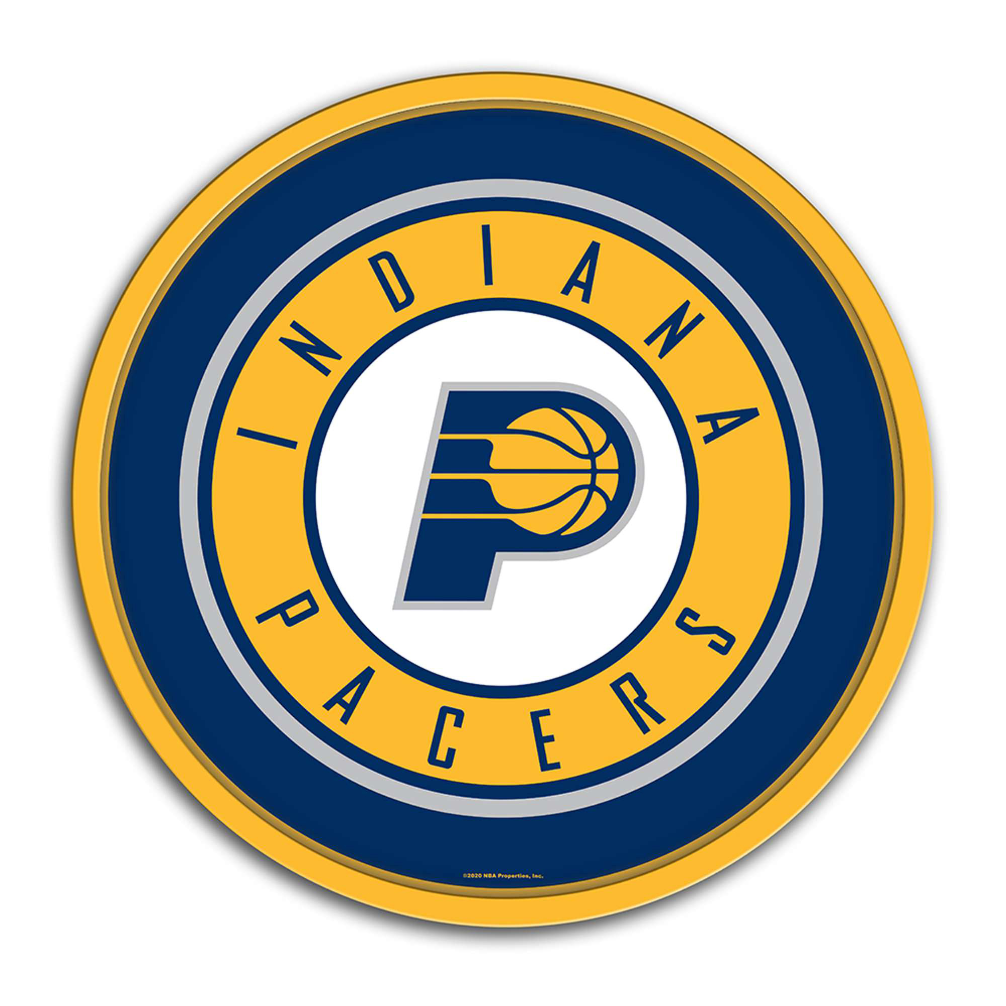 Indiana Pacers 17.5" Modern Disc Wall Sign - Image 5