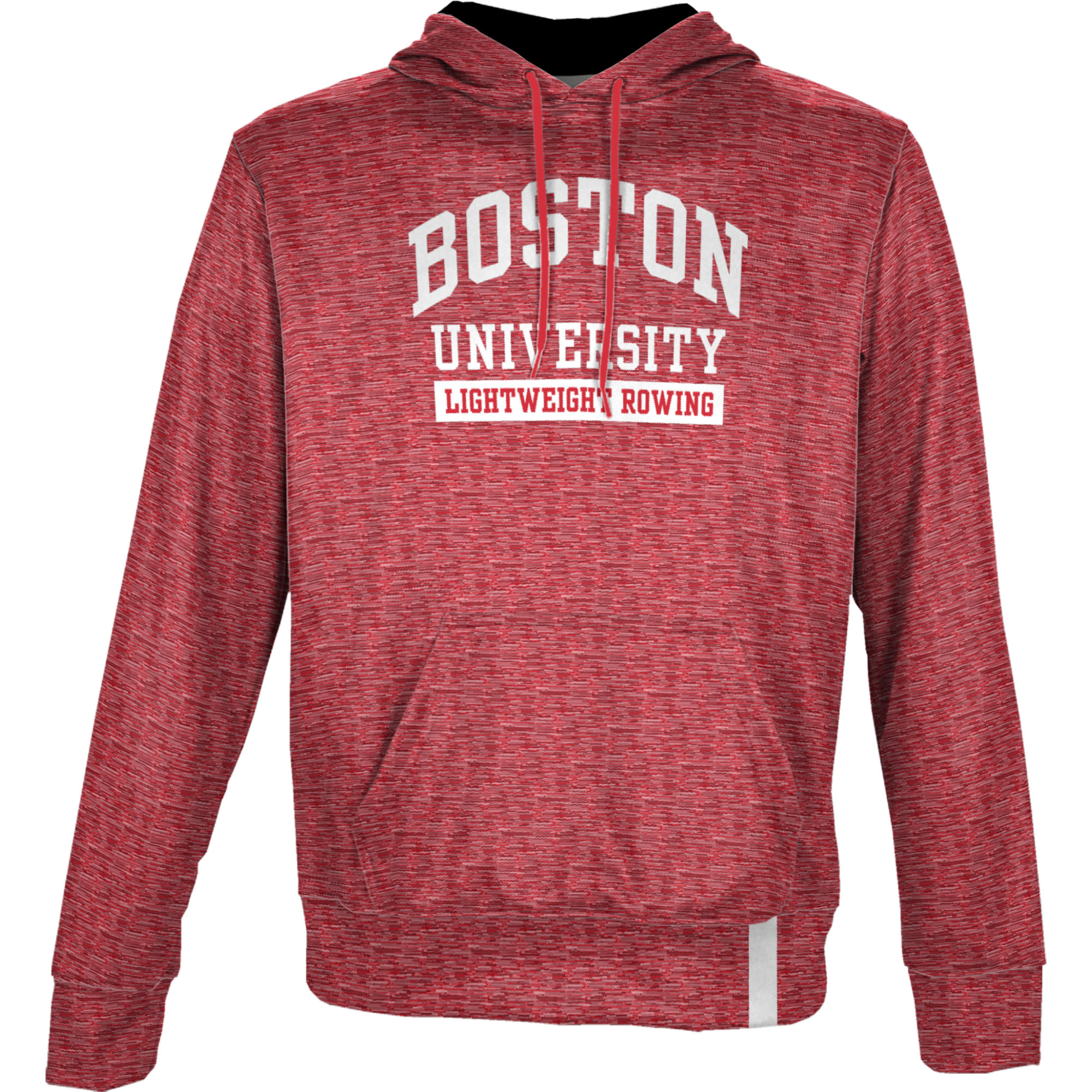 Men's ProSphere Scarlet Boston University Lightweight Rowing Logo Pullover Hoodie - Image 6