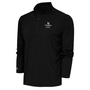 Men's Antigua Black Davidson Wildcats Tribute Basketball Quarter-Zip Jacket