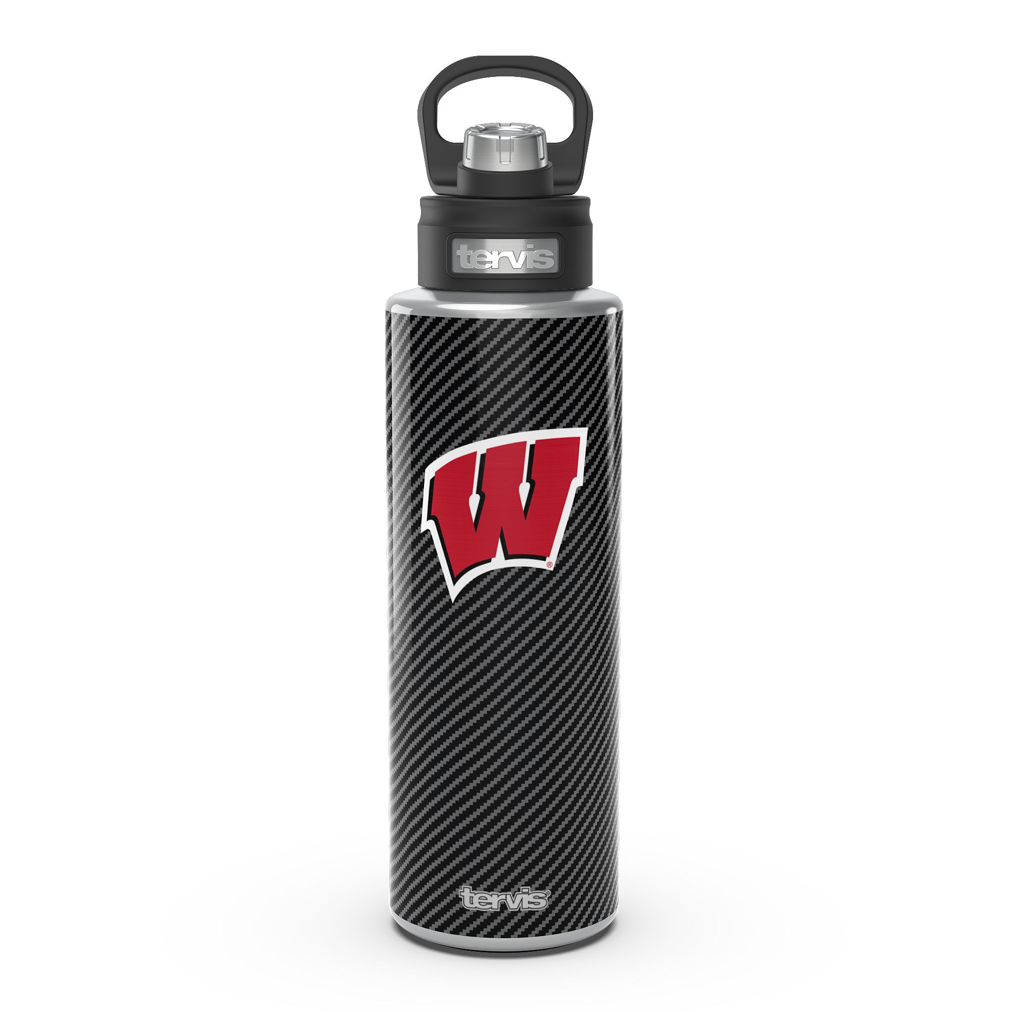 Tervis Wisconsin Badgers 40oz. Carbon Fiber Wide Mouth Water Bottle - Image 4