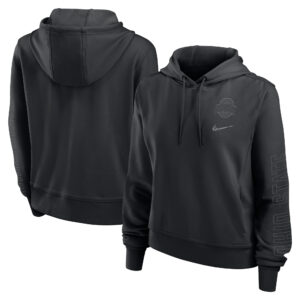 Women's Nike Black Ohio State Buckeyes One Performance Tri-Blend Pullover Hoodie