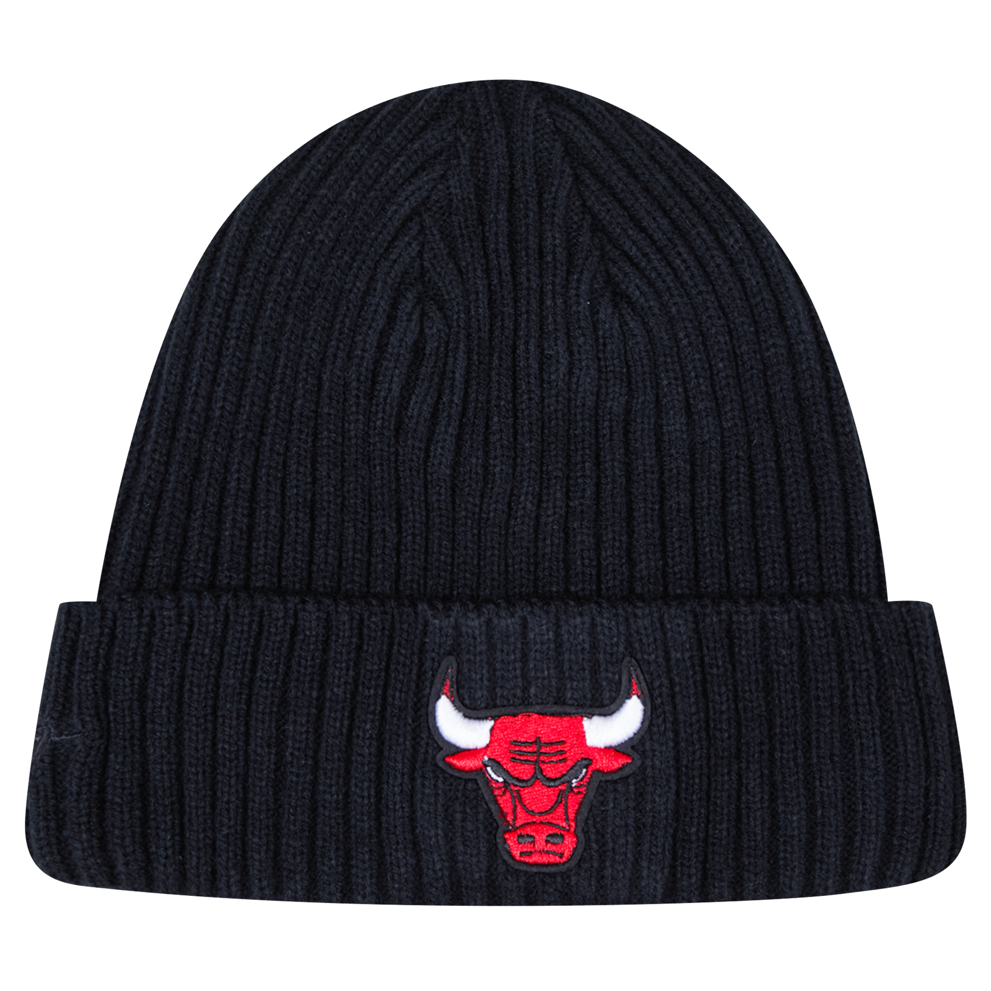 Men's Pro Standard Black Chicago Bulls Essential Cuffed Knit Hat