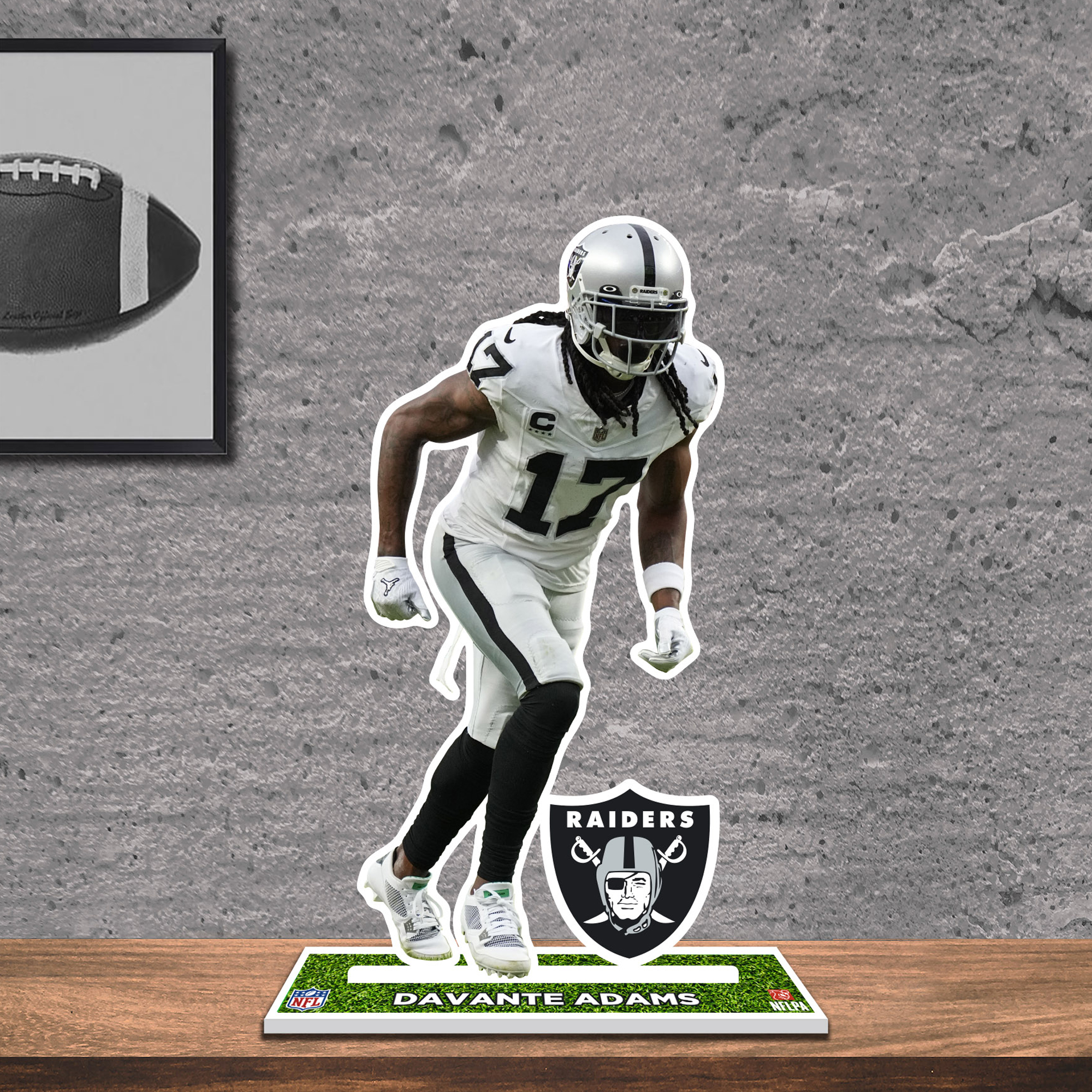 Davante Adams Las Vegas Raiders 12'' Player Standee Desktop Display - Image 5
