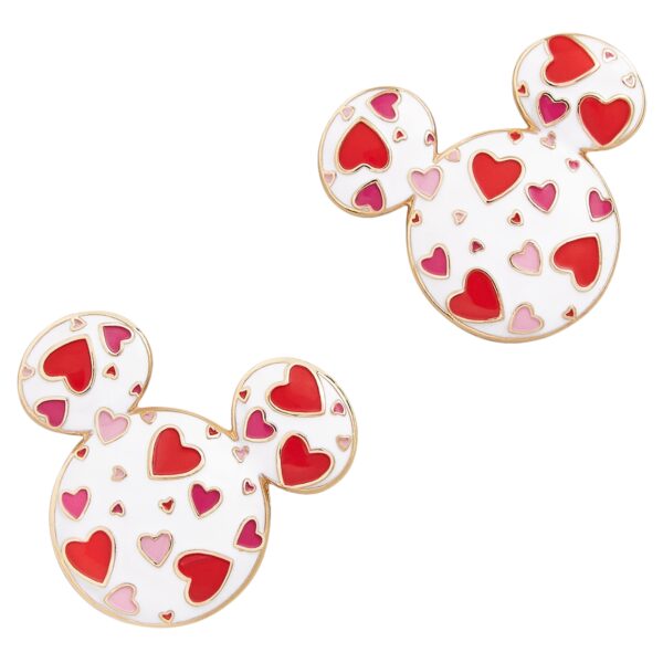BaubleBar White Mickey Mouse Mixed Hearts Earrings