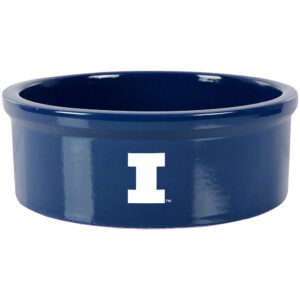 Navy Illinois Fighting Illini 7" Pet Bowl