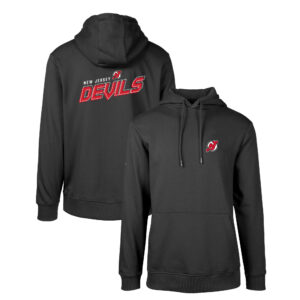 Men's Levelwear Black New Jersey Devils Podium Insignia Core Pullover Hoodie