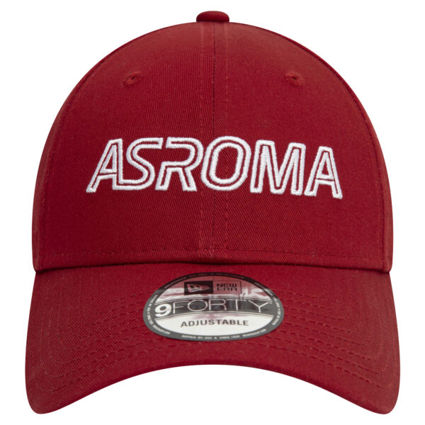 Men's New Era Red AS Roma Wordmark 9FORTY Adjustable Hat - Image 11