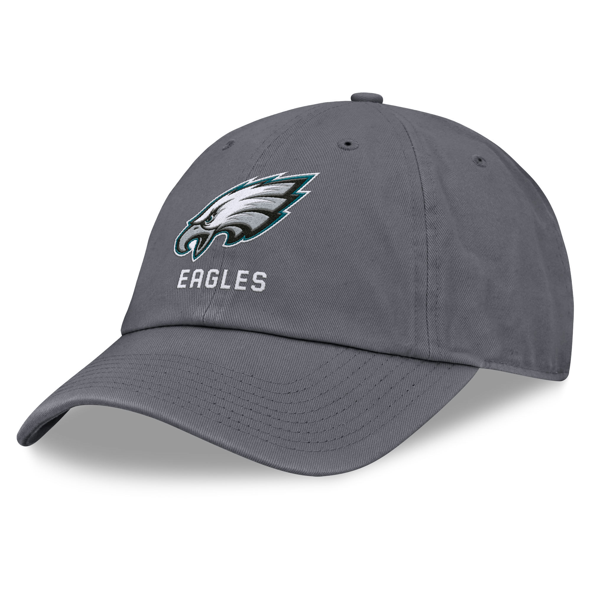 Men's Fanatics Graphite Philadelphia Eagles Team Logo Adjustable Hat
