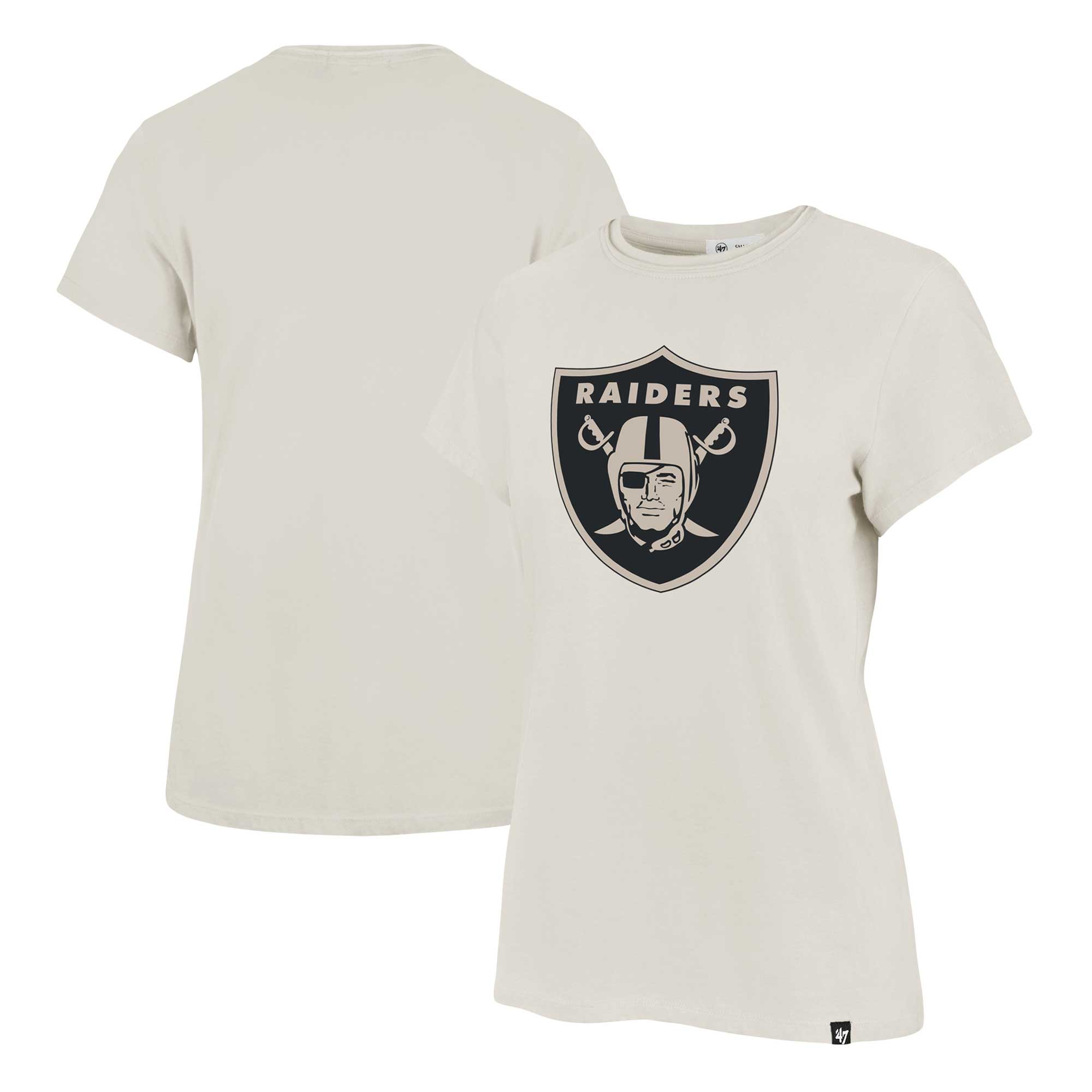 Women's '47 Cream Las Vegas Raiders Panthera Frankie T-Shirt - Image 2