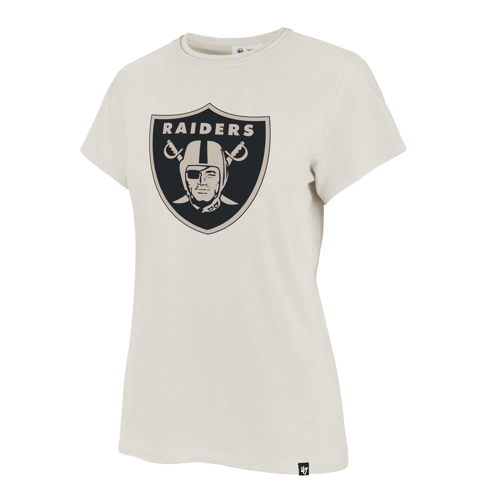 Women's '47 Cream Las Vegas Raiders Panthera Frankie T-Shirt - Image 6