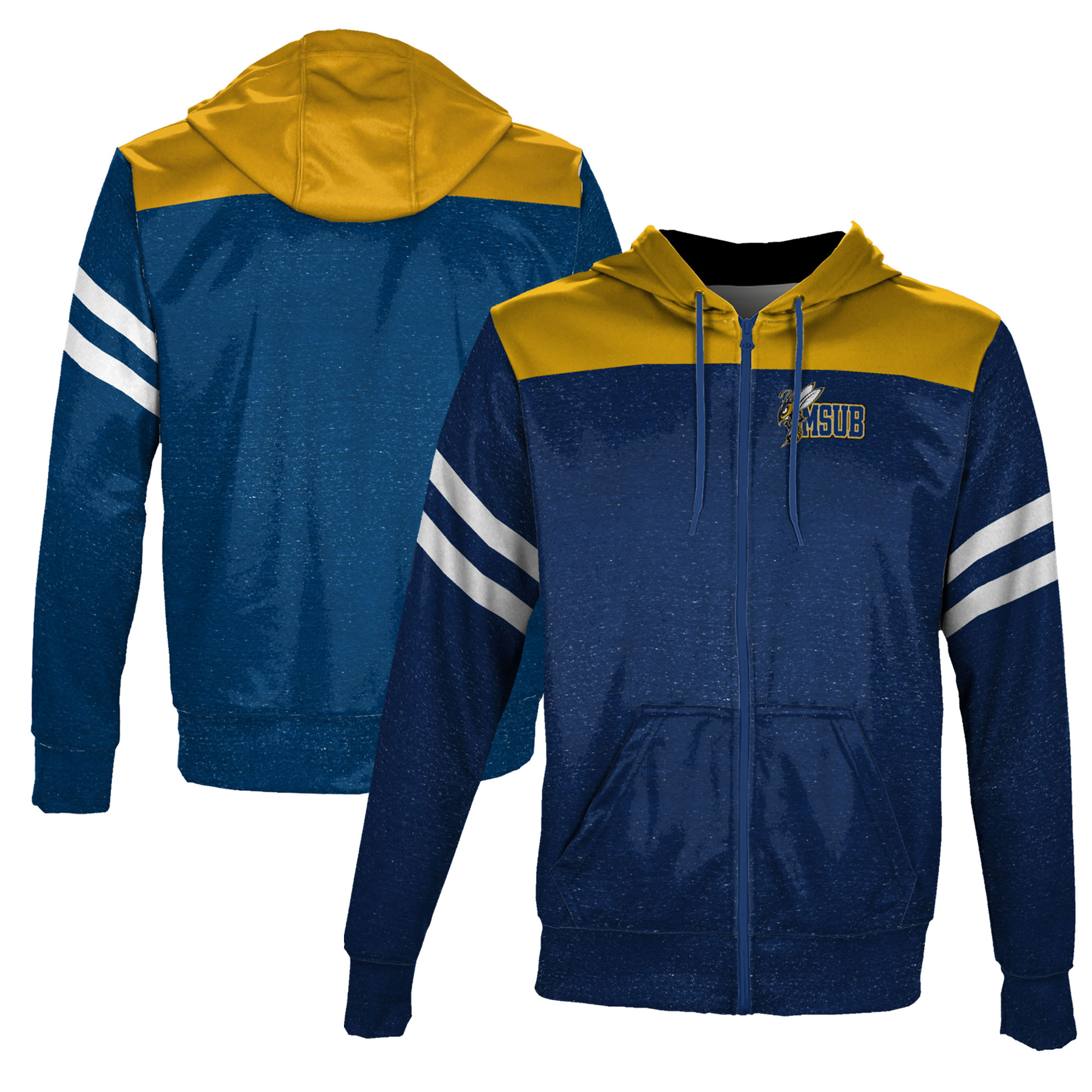 Youth ProSphere Blue Montana State Billings Yellowjackets Game Day Full-Zip Hoodie