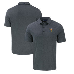 Men's Cutter & Buck Heather Black Tennessee Volunteers Big & Tall Forge Eco Stretch Recycled Polo